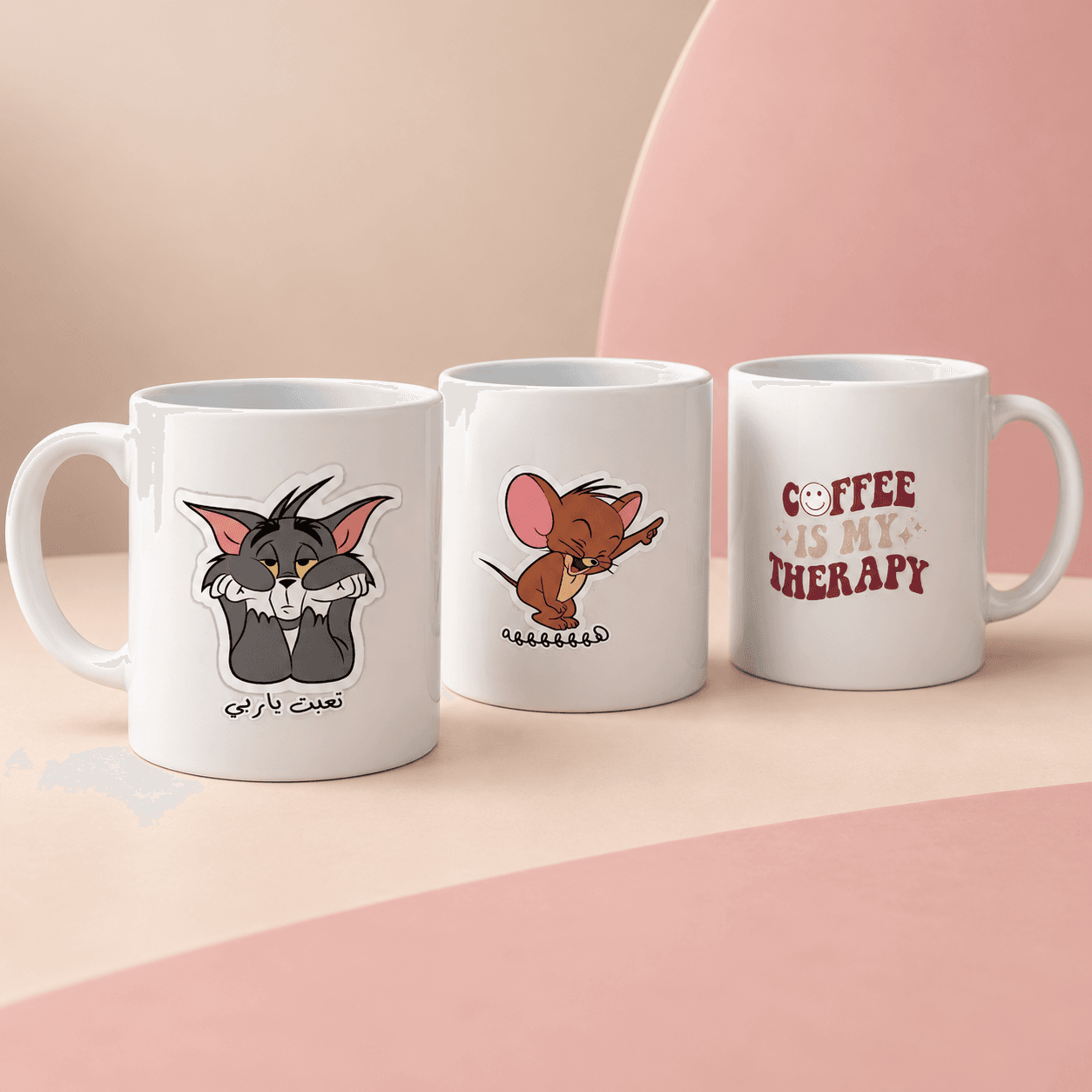 ☕ مق توم وجيري بطباعة حرارية